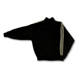 80s black bootleg Adidas track jacket