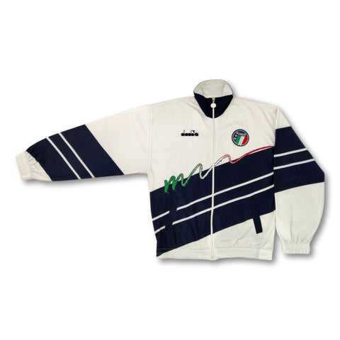 1990 white Italy Diadora track jacket