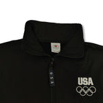 1990s black United States Olympic Committee track jacket Made in USA