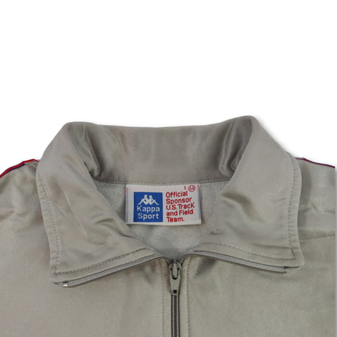 Colombe Veste Tracktop Cycliste Vintage 80S Coton Colombe Veste Tracktop Cycliste Vintage 80S Coton