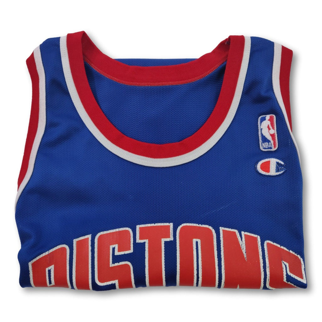 Detroit Pistons Grant Hill #33 Nba Throwback White Jersey - Bluefink