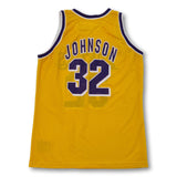1991-92 yellow LA Lakers Champion Magic Johnson #32 basketball jersey