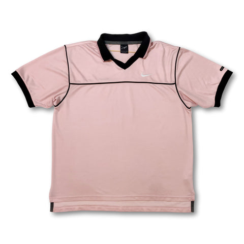 90s pink  Nike Andre Agassi polo shirt