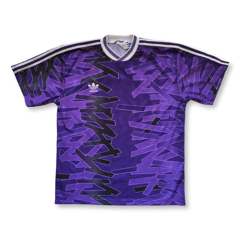 1992 purple Adidas template shirt