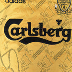 1994-95 yellow Liverpool Adidas shirt
