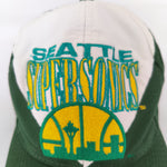 Vintage 90s Logo Athletic Seattle Supersonics cap
