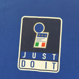 1996 blue Italy Nike cotton t-shirt
