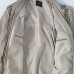 Beige Samsoe Samsoe leather jacket
