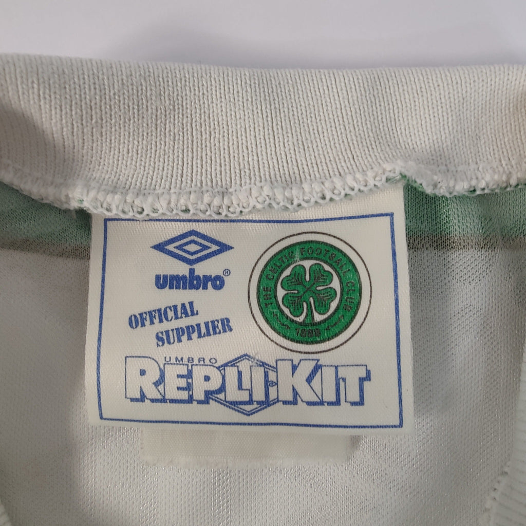 1991/92 CELTIC Vintage Umbro Home Football Shirt Jersey (M) Nicholas T -  Football Shirt Collective