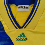 1993 yellow Adidas Romania template shirt