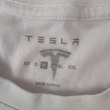 White Tesla t-shirt