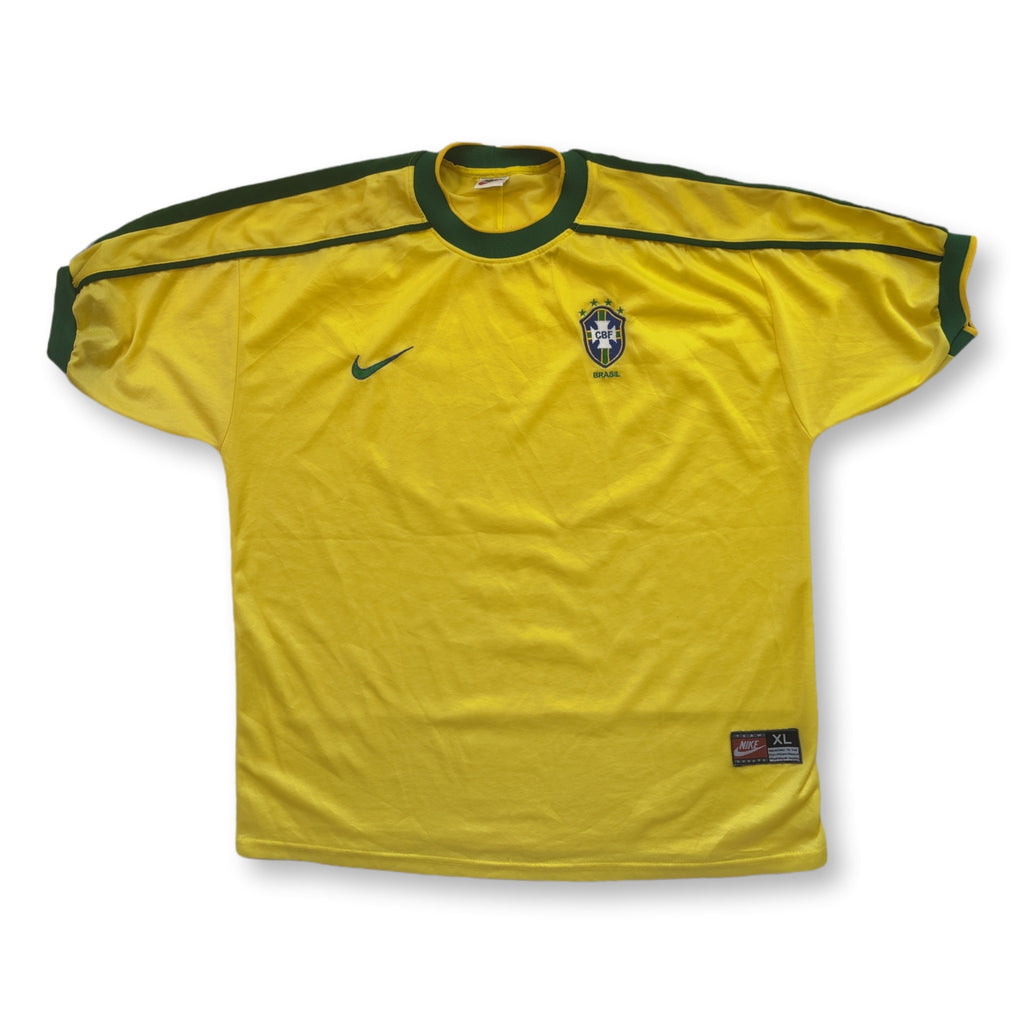 BRAZIL NATIONAL TEAM 1998/2000 HOME FOOTBALL SHIRT NIKE SOCCER