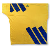 1993 yellow Adidas Romania template shirt